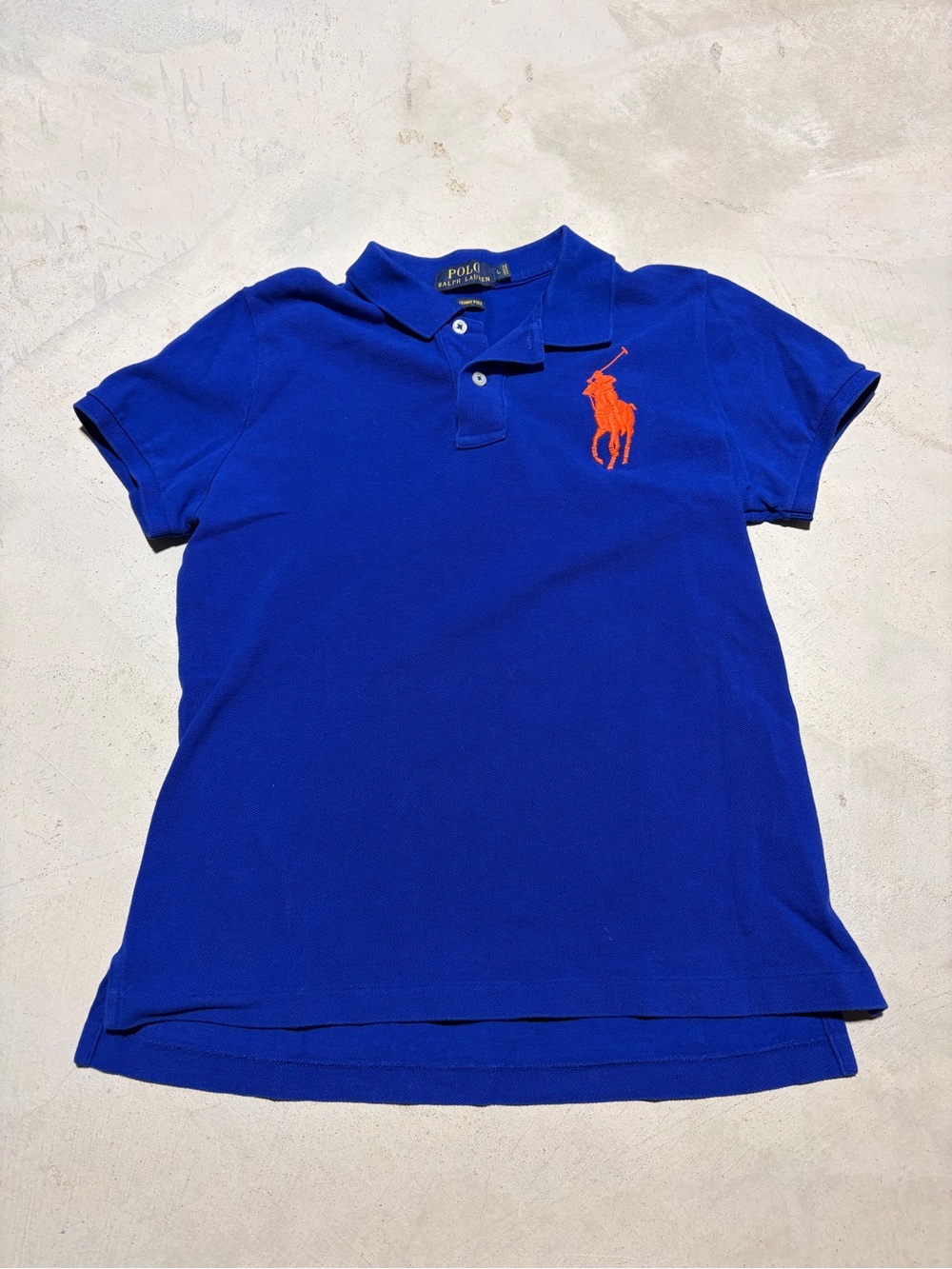 Polo by Ralph Lauren Boys' Royal Blue Polo Shirt big pony large